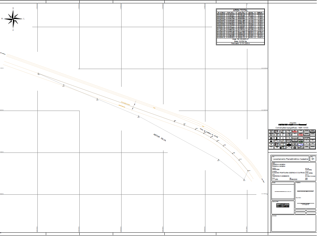 Planta da fazenda -Cuiabanos